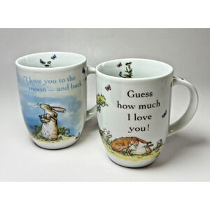 2 Konitz Germany Guess How Much I Love You I Love You to Moon Bunny Coffee Mugs